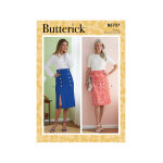 Patron butterick b6737a5 jupe trapze femme 34 - 42 - butterick - mondial tissus