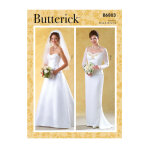 Patron butterick b6803e5 top bustier et jupe longue femme 42 - 50 - butterick - mondial tissus