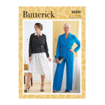 Patron butterick b6820a5 veste, jupe, pantalon femme 34 - 42 - butterick - mondial tissus