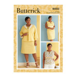 Patron butterick b6822rr top, veste, robe femme 46 - 52 - butterick - mondial tissus