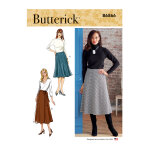 Patron butterick b6866a5 jupe longue vase femme 34 - 42 - butterick - mondial tissus