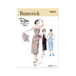 Patron butterick b6923a5 robe, veste bolro femme 34 - 42 - butterick - mondial tissus