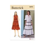 Patron butterick b6993k5 femme robe ample col montant du 36 au 44 - butterick - mondial tissus