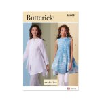 Patron butterick b6995y5 femme blouse chemise du 46 au 52 - butterick - mondial tissus