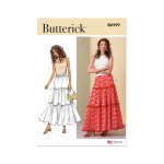 Patron butterick b6999y5 femme jupe ample du 46 au 52 - butterick - mondial tissus