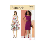 Patron butterick b7006y5 femme robe �paules d�nud�es 46 au 54 - butterick - mondial tissus