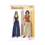 Patron butterick b7024y5 pantalon jambes larges femme 46 - 54 - butterick - mondial tissus