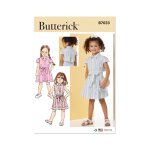 Patron butterick b7033a robe boutonne enfant 104 - 134 cm - butterick - mondial tissus