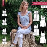 Patron calypso robe et blouse du 34 au 50 - super bison - super bison - mondial tissus