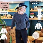 Patron carolina blouse et veste du 32 au 52 - super bison - super bison - mondial tissus