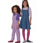 Patron mccall's m7459cce robe et salopette enfant de 3  6 ans - mccall's - mondial tissus