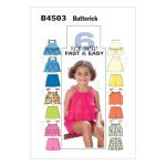 Patron combinaison fille butterick 4503 - butterick - mondial tissus