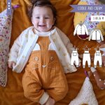Patron cookie & cream gilet et salopette du 3 au 24 mois - super bison - super bison - mondial tissus ...