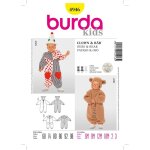 Patron dguisement combinaison clown ou ourson - burda - mondial tissus