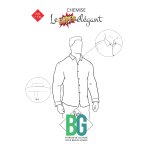 Patron super lgant chemise pour homme du 2xl au 7xl - les bg - bg - mondial tissus