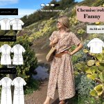 Patron fanny chemise & robe 32 au 52 - superbison - super bison - mondial tissus