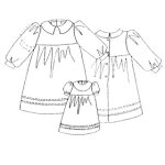 Patron frgoli 103 - robe fille 4  10 ans - frgoli - mondial tissus