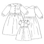Patron frgoli 128 - robe classique fille 4  10 ans - frgoli - mondial tissus