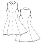 Patron frgoli 138 - robe cintre fille 4  10 ans - frgoli - mondial tissus