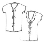 Patron frgoli 318 - robe de chambre et chaussons - 12 mois - mondial tissus