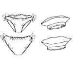 Patron frgoli 322 - maillot de bain bb 0  48 mois - mondial tissus