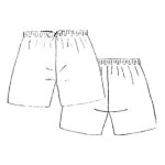 Patron fr�goli 341 - short boxer enfant 6 � 36 mois - mondial tissus