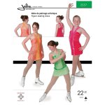 Patron jalie 2557 robe patinage fronc�e devant pour enfant et adulte - jalie - mondial tissus