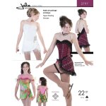 Patron jalie 2797 robe patinage artistique illusion avec dcollet en c ur pour enfant et adulte - jalie ...