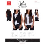 Patron jalie 3129 veston tailleur sans manche femme - jalie - mondial tissus