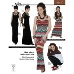 Patron jalie 3246 maxi robe et bolro  col chle pour enfant et adulte - jalie - mondial tissus