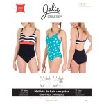 Patron jalie 3350 maillot bain 1 pice dcollet bonnets femme - mondial tissus