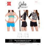 Patron jalie 3351 short maillot baignade sport femme kids - jalie - mondial tissus