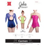 Patron jalie 3465 robe de patinage carmen pour enfant et adulte - jalie - mondial tissus
