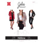 Patron jalie 3677 hlne cardigan  col chle pour enfant et adulte - jalie - mondial tissus