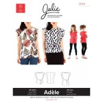Patron jalie 3888 adle haut tunique manches volantes pour enfant et adulte - jalie - mondial tissus ...