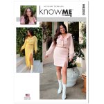 Patron know me 2003a ensemble cardigan et jupe femme - du s au xxl - know me - mondial tissus