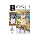 Patron know me 2014y5 - robe, haut et short du 46 au 54 - know me - mondial tissus