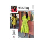 Patron know me 2016y5 - robe  corsage doubl du 46 au 54 - know me - mondial tissus