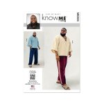 Patron know me me2025bb haut, sweat  capuche et pantalon pour homme 56 - 64 - know me - mondial tissus ...