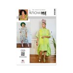 Patron know me me2026y5 robe chemisier et robe dbardeur en tricot pour femmes 46 - 54 - know me - mondial ...
