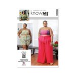 Patron know me me2028fg haut court avec tailles de bonnet c, d, dd, short et pantalon pour femmes 44 ...