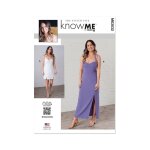 Patron know me me2032k5 robe en deux longueurs pour femmes 36 - 44 - know me - mondial tissus