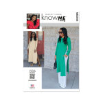 Patron know me me2046y5 robe en tricot 46 - 54 - know me - mondial tissus