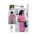 Patron know me me2068k5 robe chemisier pour femme 36 - 44 36 - 44 - know me - mondial tissus