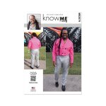 Patron know me me2079aa chemise ample croise avec col 50 - 58 - know me - mondial tissus