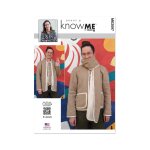 Patron know me me2097bb veste double avec charpe hommes du 44 au 52 - know me - mondial tissus