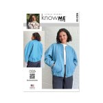 Patron know me me2100y5 veste bomber femme du 46 au 54 - know me - mondial tissus