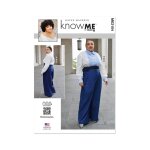 Patron know me me2104k5 chemise boutonne et pantalon femme du 36 au 44 - know me - mondial tissus