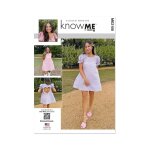 Patron know me me2108d5 mini robe trapze femme 32 - 40 - know me - mondial tissus