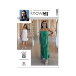 Patron know me me2111h5 robe baby doll femme 34 - 42 - know me - mondial tissus